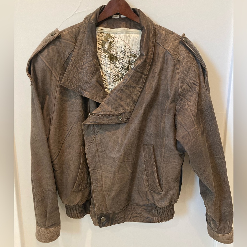 Men’s vintage Wilson leather bomber jacket